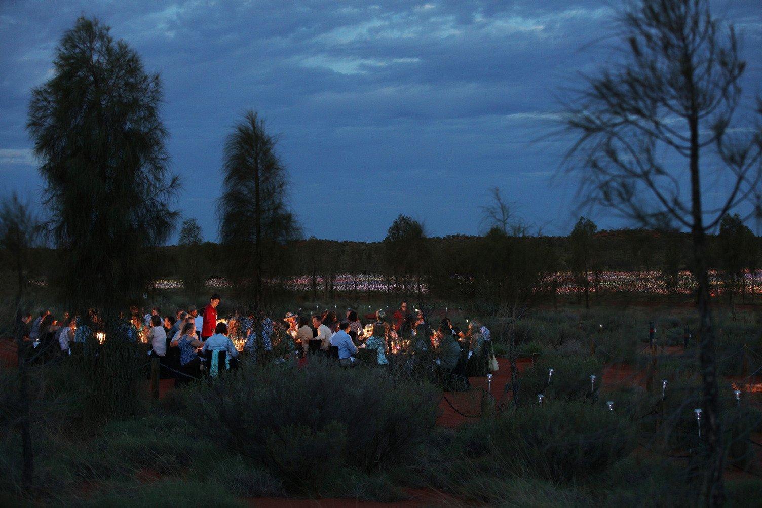 Dinner at Field of Lights operated by Ayers Rock Resort