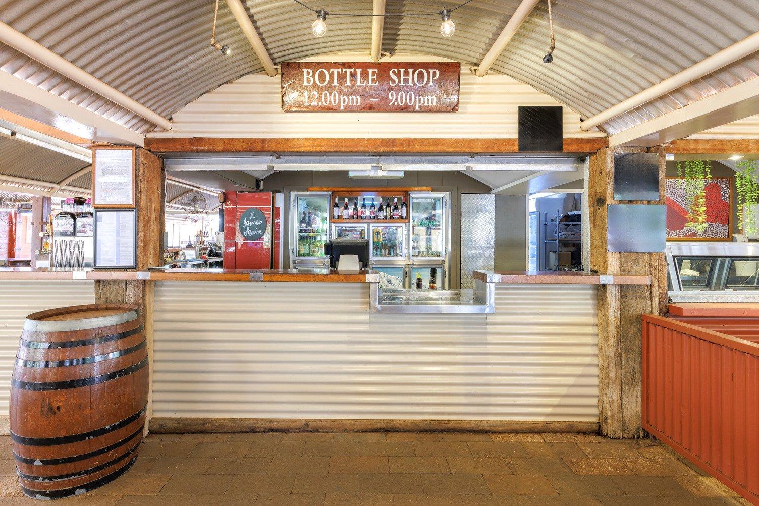 the front exterior of the Outback bottle shop