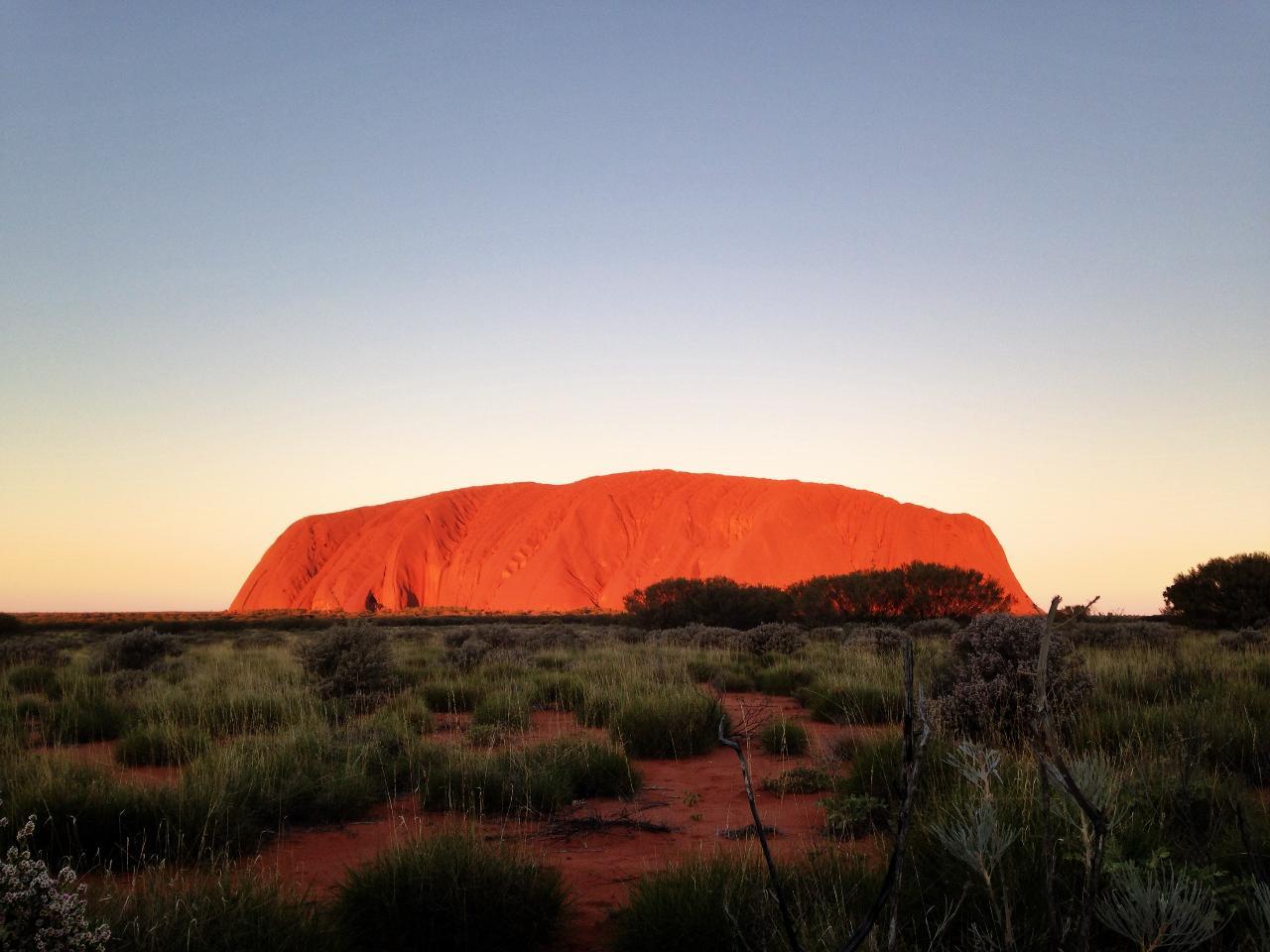 Uluru at sunset