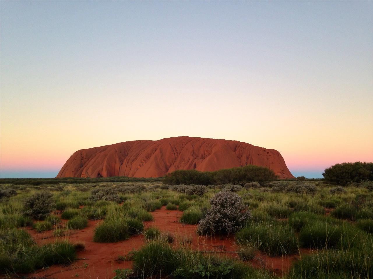 Uluru at sunset