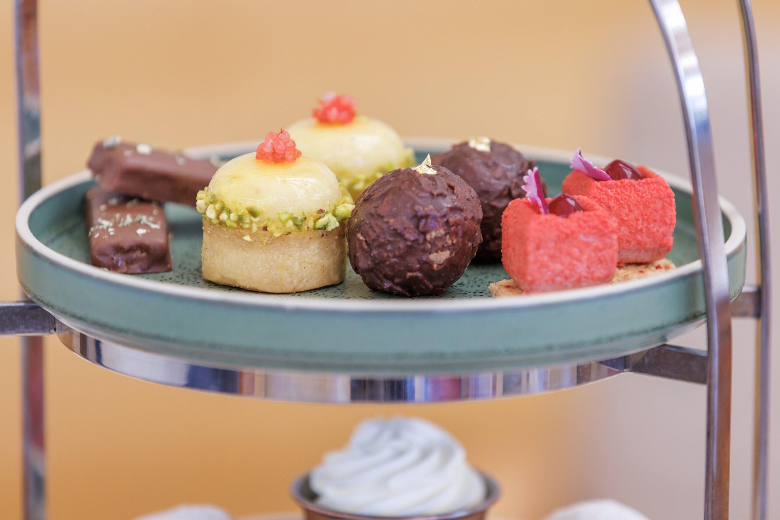 Sweet canapes at tier 1 at Australian Native High Tea