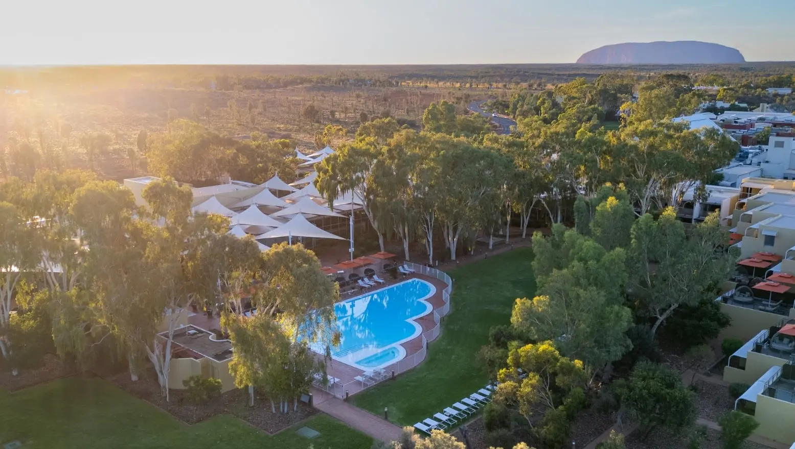 Sails in the Desert Pool