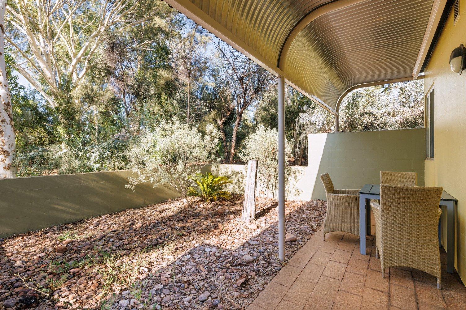 Garden Area in Two Bedroom Apartment at Emu Walk Apartment, Ayers Rock Resort