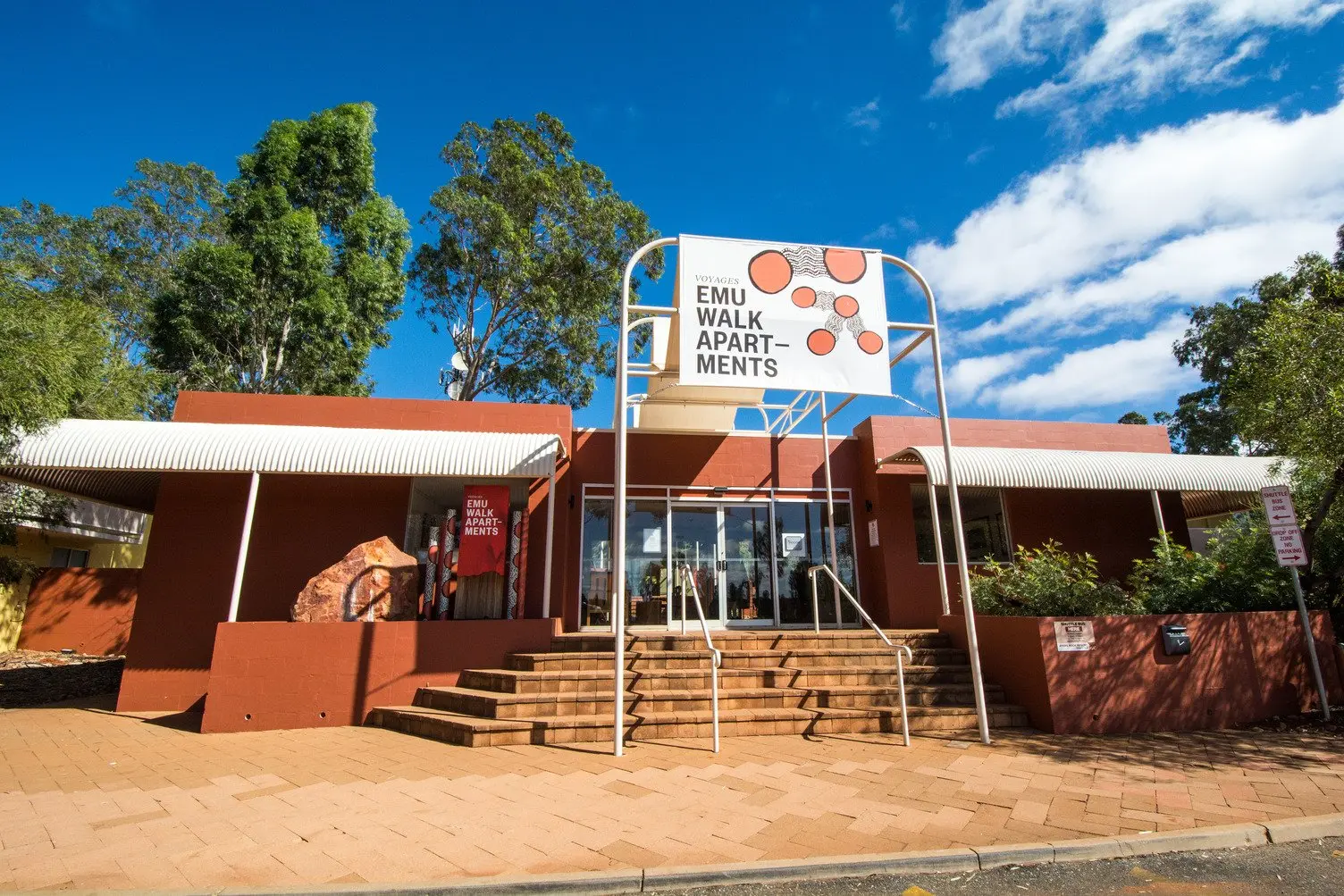 Front Entrance of Emu Walk Apartment at Ayers Rock Resort