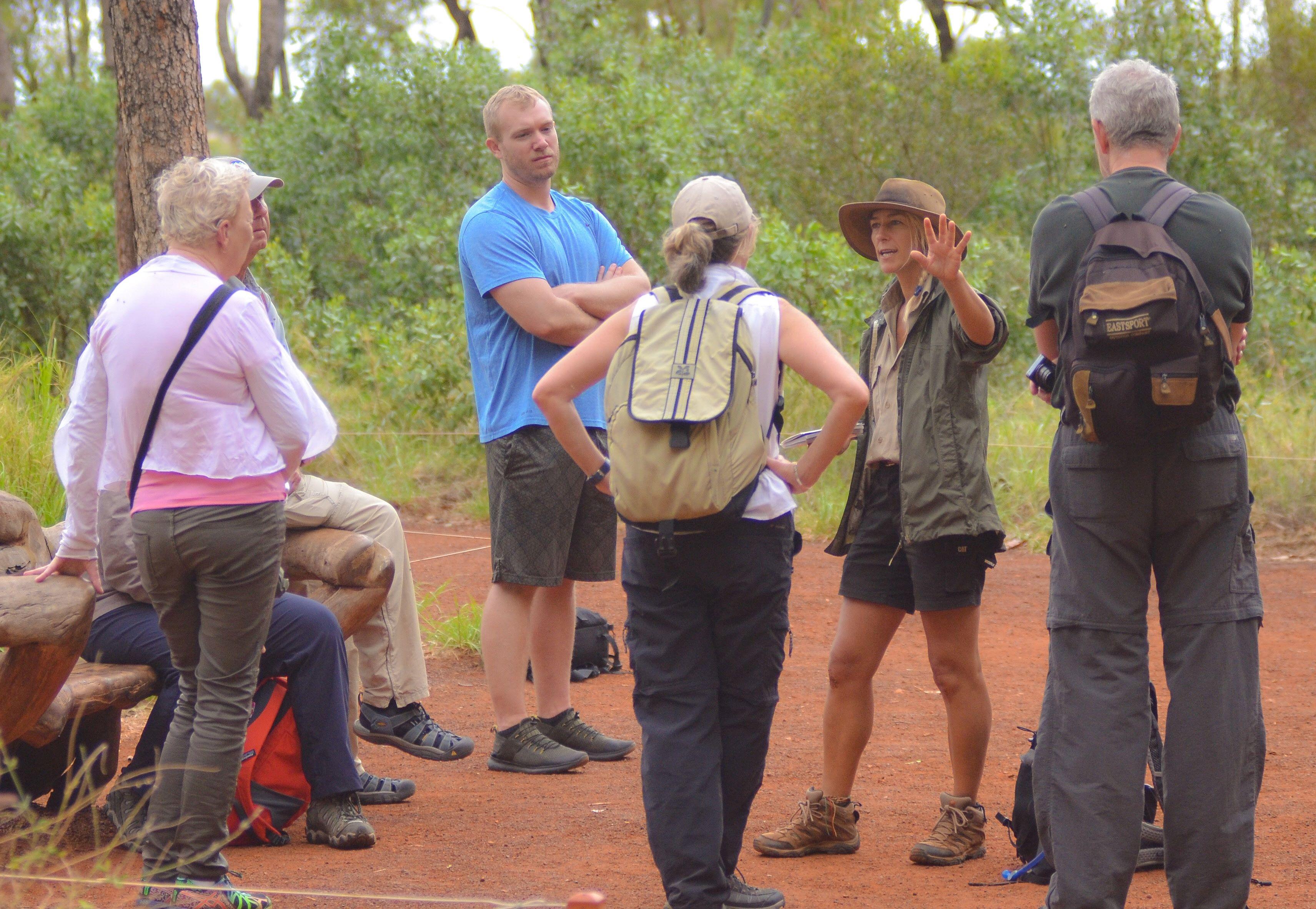 Tourists on a trek