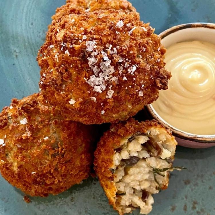 Wild Mushroom and Warrigal Green Arancini