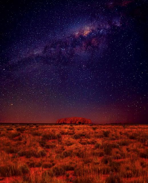 Starry night at Ayers Rock