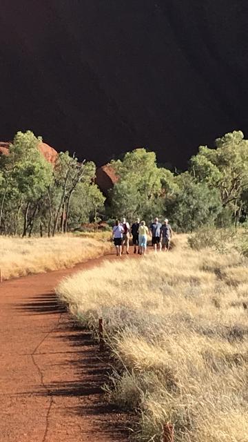 hiking around Uluru