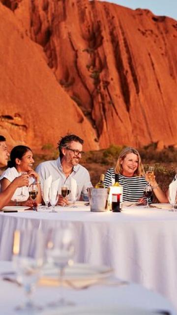 AAT Kings Uluru BBQ Dinner Table Group